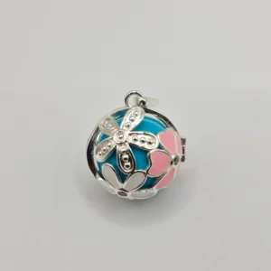 Llamador de Ángeles Rosella Azul Plata - ANTIAPORA - Imagen 3