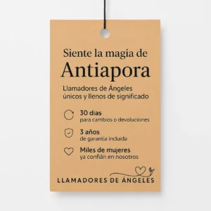 Llamador de Ángeles para embarazadas ANTIAPORA Floralia Cobre Plata - Imagen 4