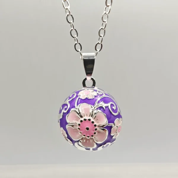 llamador de angeles morado