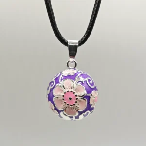 llamador de angeles morado