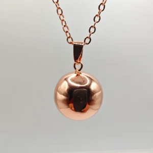 llamador de angeles oro rosa