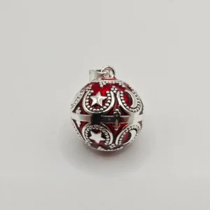 Llamador de Ángeles Cosmos Rojo y Plata de Ley - Imagen 3