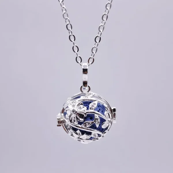 Colgante de Aromaterapia Raices - Plata de Ley 925 - Talla 24"